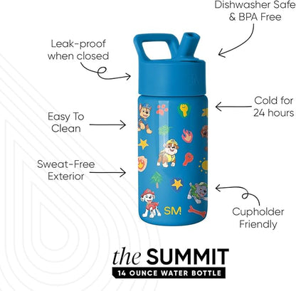 Simple Modern Paw Patrol Kids Water Bottle & Toddler Cup | 14oz | Insulated - Image 2