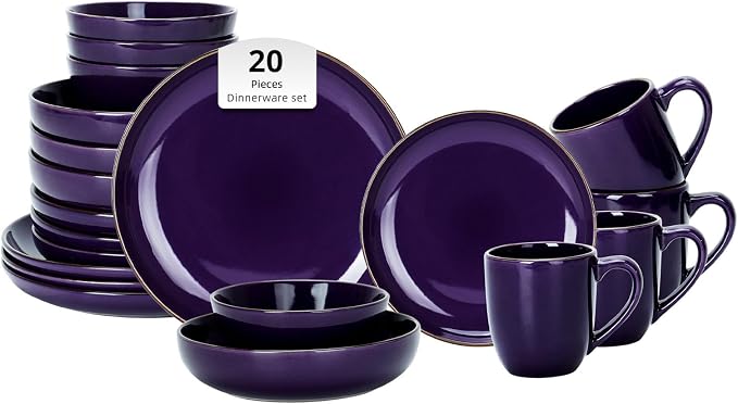 HomeVSS 20-Piece Dinnerware Set by HomeVSS