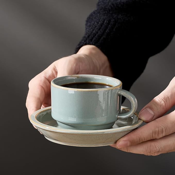 JIEMEI HOME Porcelain Stackable Espresso Cups - Image 2
