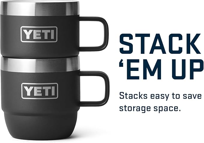 YETI Rambler 6 oz Stackable Mug, Stainless Steel, Vacuum Insulated - Image 5