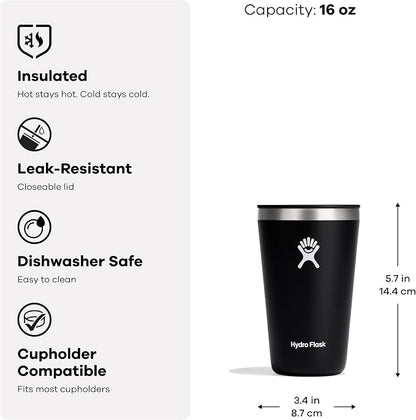 Hydro Flask All Around Tumbler Press-In Lid, Insulated Travel Mug, Stainless - Image 3