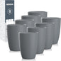 Wrova Wheat Straw Cups 8 PCS Good Alternative to Plastic Reusable Cups 12 oz by WROVA