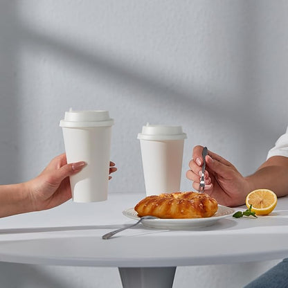 JOLLY PARTY 16 oz Paper Coffee Cups, Disposable Paper Cup - Image 5