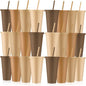 Skylety 24 Pcs Brown Plastic Cups by Skylety