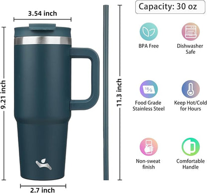 Konokyo 30 oz Insulated Tumbler Water Bottle - Image 4