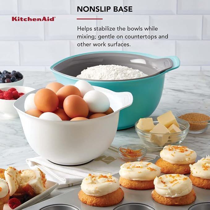 KitchenAid Universal Nesting Plastic Mixing Bowls, 2.5 quart, 3.5 quart - Image 6