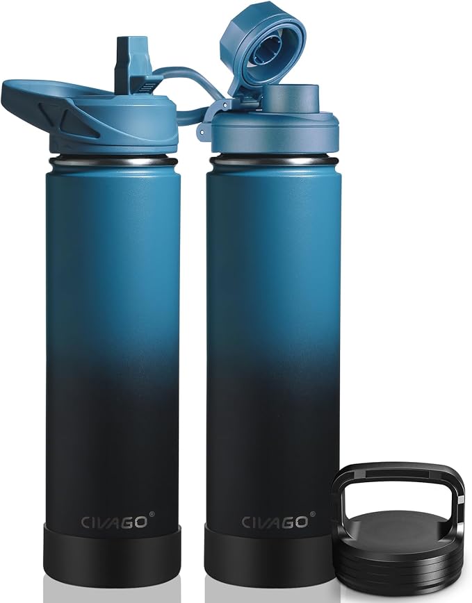 CIVAGO 24 oz Insulated Stainless Steel Water Bottle by CIVAGO