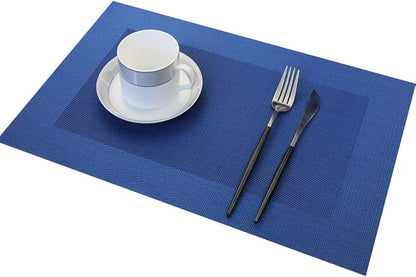 PIGCHCY Placemats Vinyl Washable Table Mats Elegant Non-Slip Placemats - Image 3