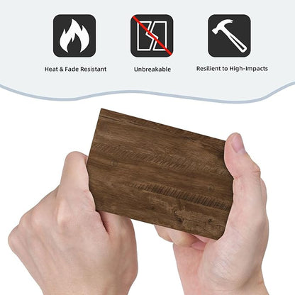Light Switch Cover Brown Rustic Wood Grain Farmhouse Wall Plate Cover 1 Gang Blank No Device Decorative Outlet Covers Electrical Switchplate for Cabin Bedroom Decor