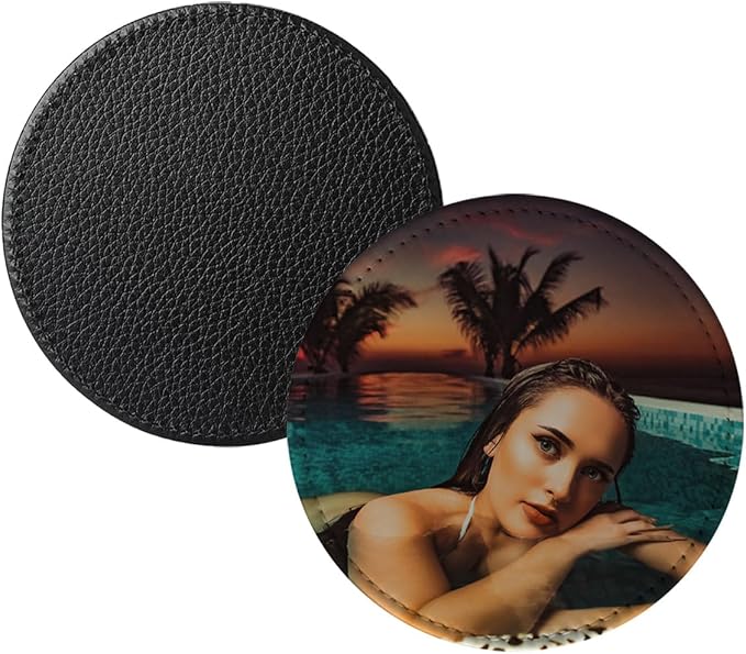 10 Pcs Leather Sublimation Coasters Blanks Bulk - Image 6