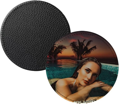 10 Pcs Leather Sublimation Coasters Blanks Bulk - Image 6