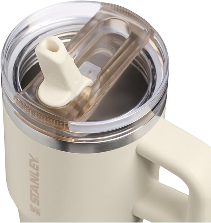 STANLEY Quencher ProTour Flipstraw Tumbler, 20 oz, Cream | Built-In Straw & - Image 2