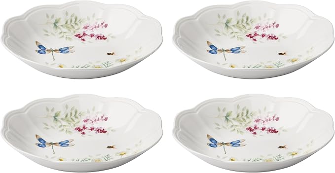 Lenox Butterfly Meadow Herbs Porcelain Pasta Bowl Set by Lenox