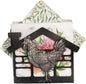 Metal Napkin Holder for Table, Antique Rooster Decorative Farm Style, Rustic Vertical Tissue Paper Napkins Holder for Paper Napkins (Rooster/Black)