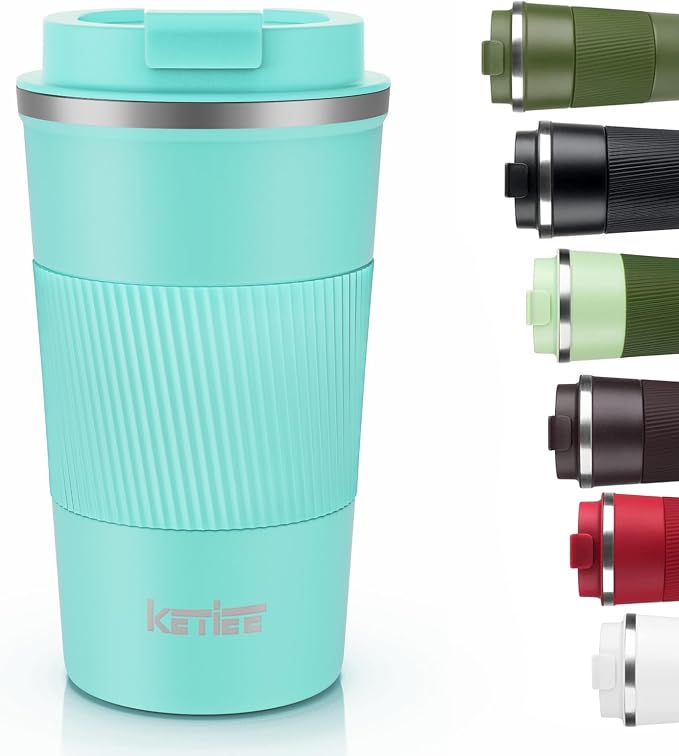 KETIEE Travel Mug 12oz: Vacuum Insulated Coffee Mug by KETIEE