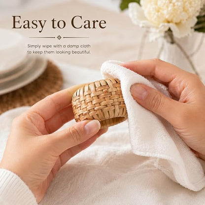 ALPHA Living HOME Napkin Rings Set of 12 - Image 9