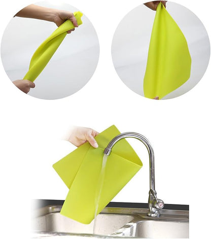 TrendBox Multi Colors Silicone Waterproof Plastic Placemat Table Mat Heat Insulation Washable DurableFor Kitchen Dining Roon - Small Size 1 Set of 5 Pieces