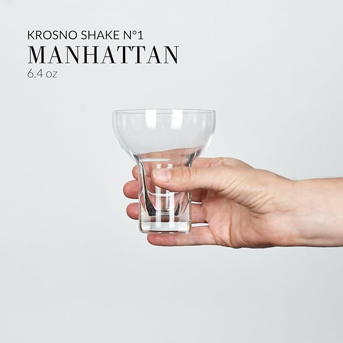 Krosno Cocktail Drinking Glasses, 7.8 Fl Oz, SHAKE N°1, Margarita and Martini - Image 4