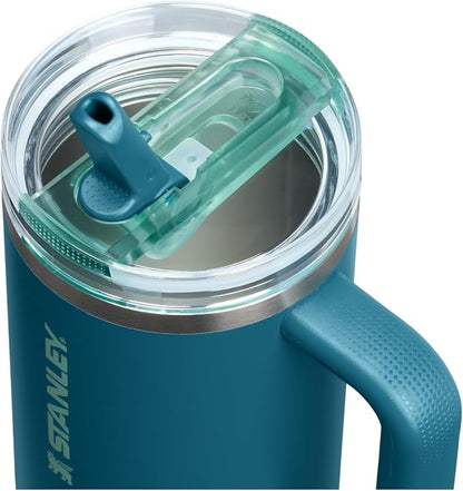 STANLEY Quencher ProTour Flipstraw Tumbler, 40 oz, Coastal Teal | Built-In - Image 2