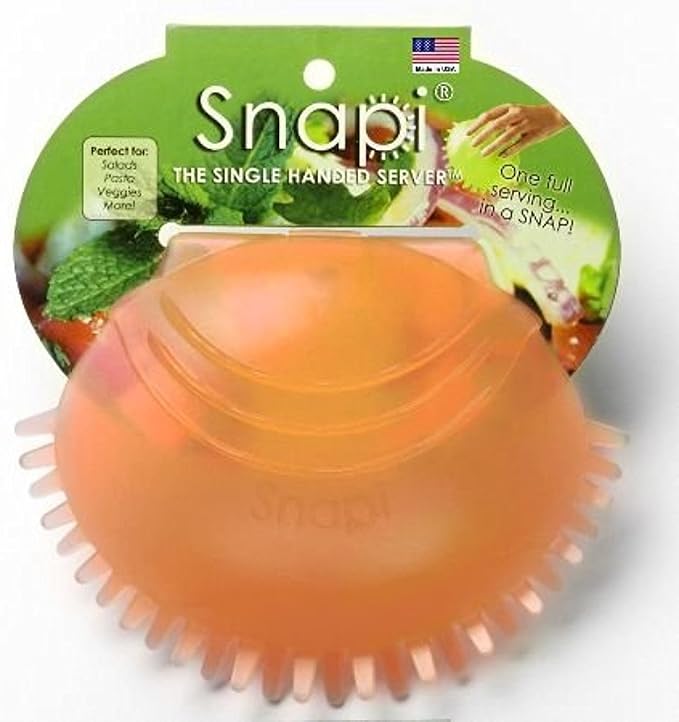 Snapi - The Single Handed Salad Server - Tangerine by Snapi
