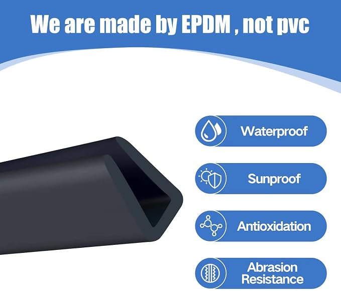 Rubber Edge Trim, 3/16" U Channel Edge Trim, Edge Protector - Image 5