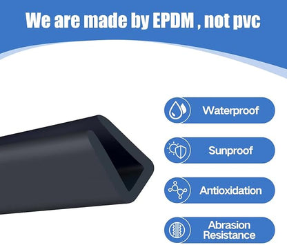 Rubber Edge Trim, 3/16" U Channel Edge Trim, Edge Protector - Image 5