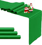 4-Pack Emerald Green Satin Table Runner 12 x 108 Inch Long Bright and Smooth by Pufogu
