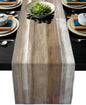 Brown Grey Table Runners Modern Art Farmhouse Linen Table Runners Dresser by AILUER