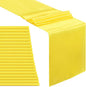 Yellow Table Runners 20 Pack 12x108 inch Silk Satin Smooth Fabric | Satin Table by B-COOL