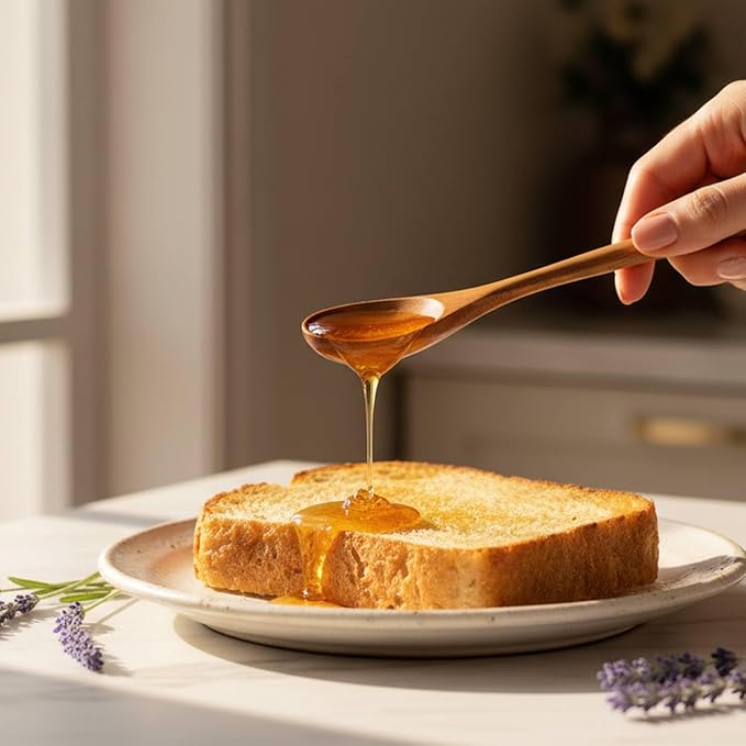 Acacia Wood Spoon Set, Long Wooden Mixing Spoons（4 PCS） | Honey Spoons - Image 2