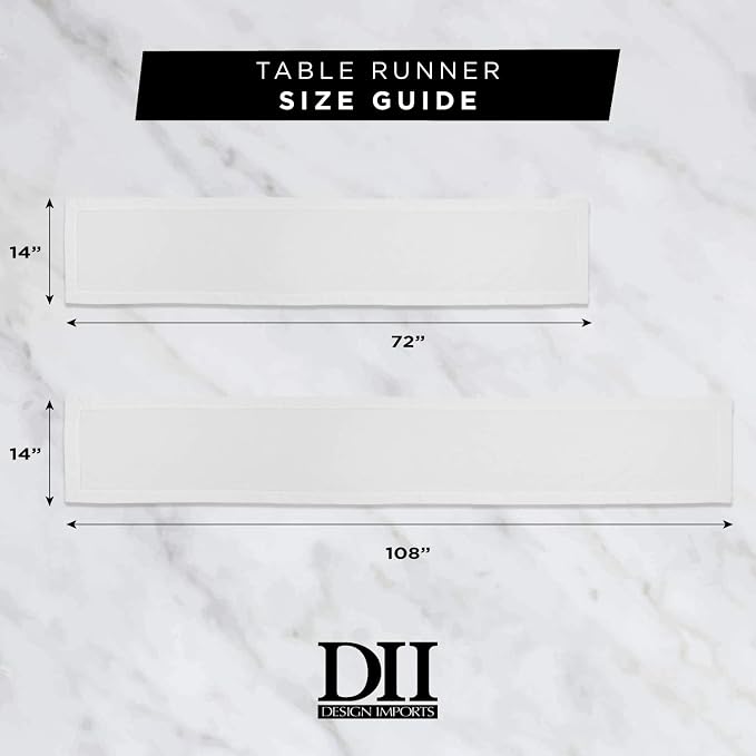 DII Everyday Collection, Fringed Solid Tabletop, Table Runner - Image 7