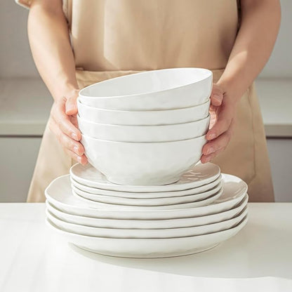 HOMBENE Soup Bowls, 7 Inch Oatmeal Bowls, Kitchen Bowl Set, Microwave and - Image 5