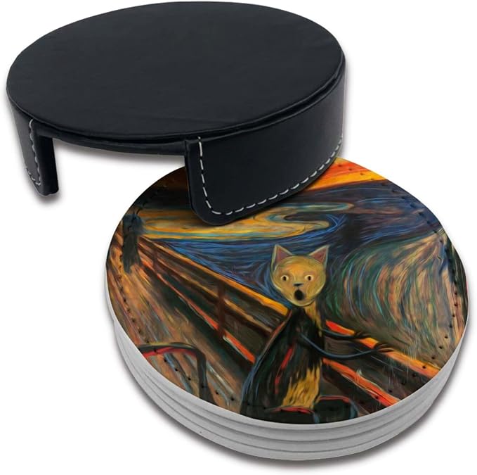 Cat Art Coasters for Drinks - Image 5