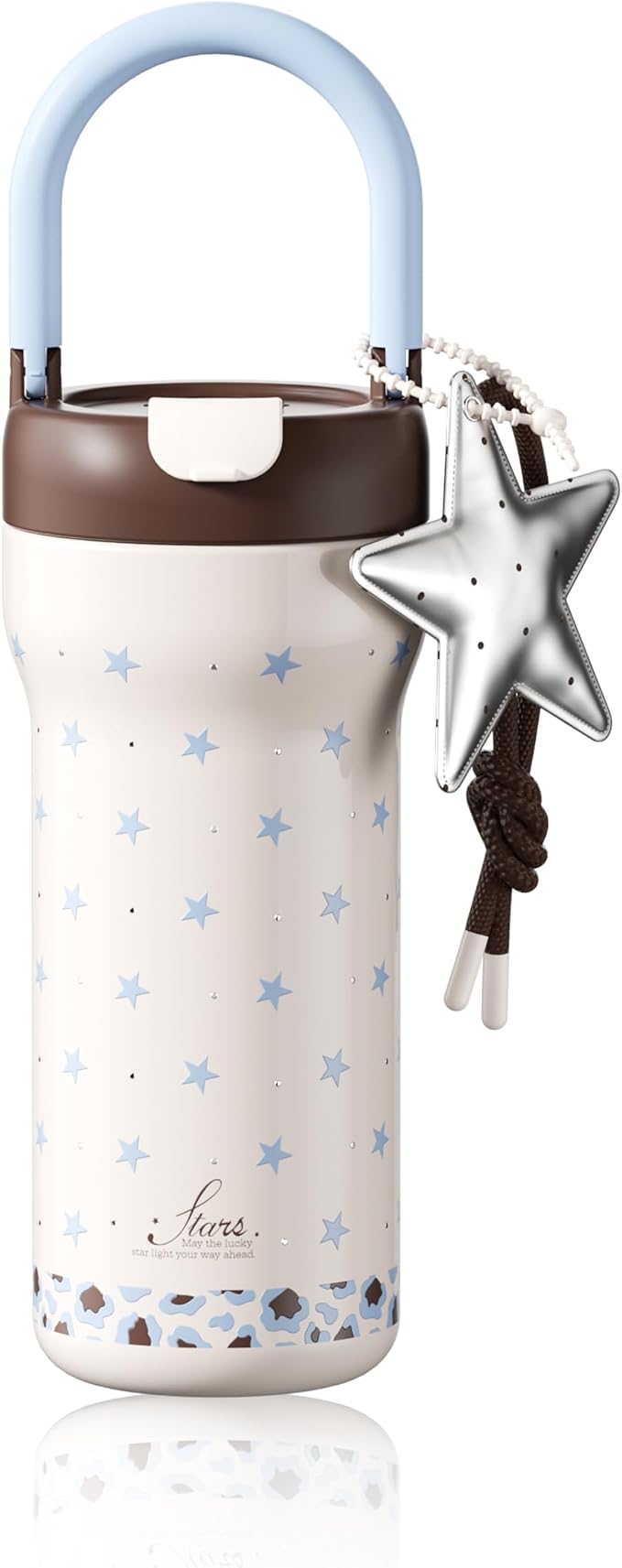 24 oz Insulated Tumbler Ceramic Stainless Steel Water Bottle, Leak Proof by Sidagar