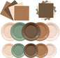 60Pcs Woodland Plates and Napkins Party Supplies, Serves 20 | Sage Green and by BORAENDEY