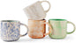 MONITO 12 OZ Coffee Mugs Set of 4, Modern Ceramic Coffee Mugs Set by MONITO
