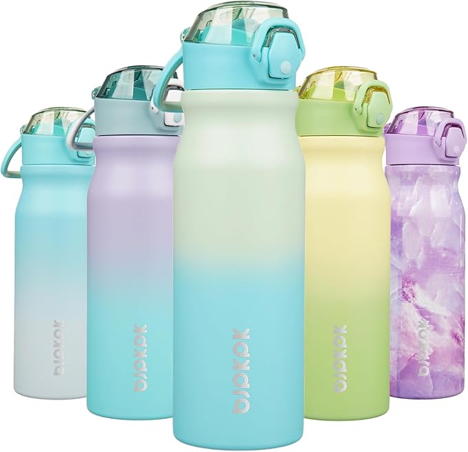 BJPKPK 25 oz Insulated Water Bottle, Stainless Steel Flask | Leak Proof Locking by BJPKPK