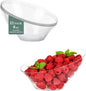 BESTVIP 8 Oz Clear Plastic Angled Serving Bowls, 12 Pack | Disposable Bowls by Bestvip