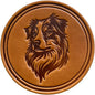 Dog Breed Leather Coasters – Premium Full Grain Table Protectors by Handmade