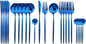 JASHII 24 Pieces Cutlery Flatware Set 304 Stainless Steel Home Kitchen Set by JASHII