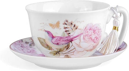 STP GOODS Bone China Tea/Coffee Cup and Saucer in Gift Box Fine Set of One - Image 6