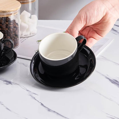 YOLIFE 8oz Porcelain Stackable Cappuccino Cups - Image 7