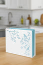Mango Steam Tabletop Napkin/Tissue & Letter Holder for Home, Kitchen, Restaurants (Songbird, White)