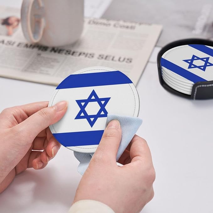 Israel Flag Coasters for Drinks - Image 5