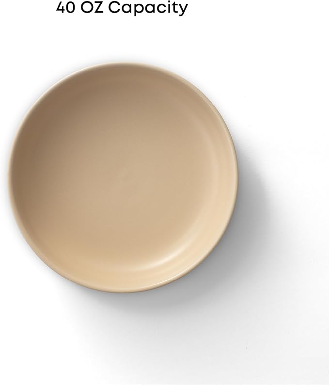 JoyJolt Mesa 40oz Stoneware Serving and Soup Bowls - Image 2