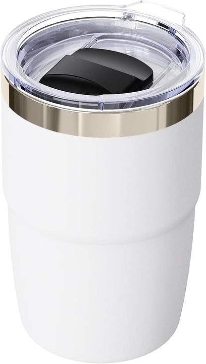 8 oz Stackable Stainless Steel Coffee Mug by ZREGGUR