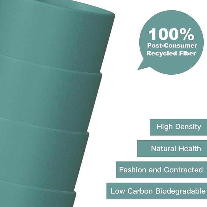 Homienly Plastic Cups Reusable 8 PCS Wheat Straw Cups a Good Alternative - Image 5