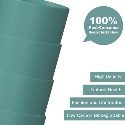 Homienly Plastic Cups Reusable 8 PCS Wheat Straw Cups a Good Alternative - Image 5
