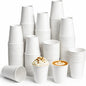 8 oz Paper Coffee Cups, 300 Pack Bulk White Disposable Paper Cups by Unknown