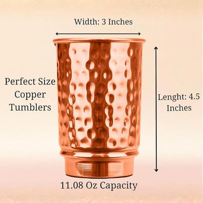 100% Pure Copper Tumblers |BPA Free| No coating| Lacquer Free| Handcrafted - Image 3